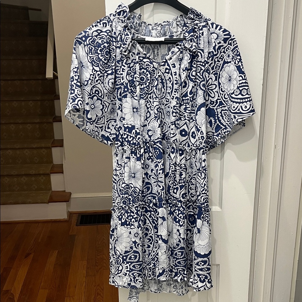 Hyacinth House Navy and White Women's Dress